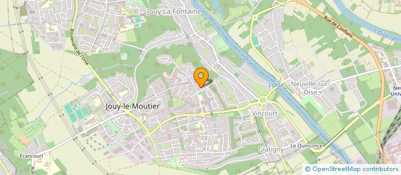 localisation de l'entreprise MONSIEUR LAURENT L'HUILLIER  JOUY-LE-MOUTIER