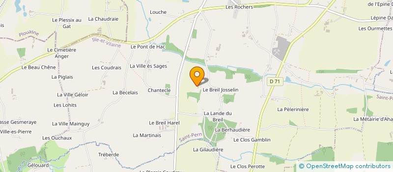 localisation de l'entreprise MONSIEUR LAURENT LA RIVIERE-GILLET à SAINT-PERN