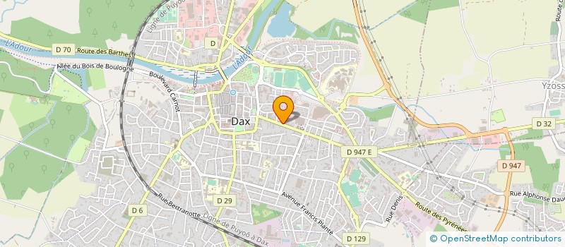 localisation de l'entreprise MONSIEUR LAURENT LABEYRIE  DAX