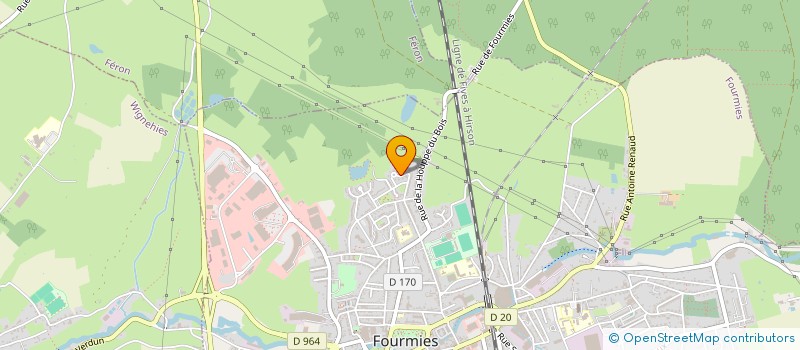 localisation de l'entreprise MONSIEUR LAURENT LABROCHE  FOURMIES