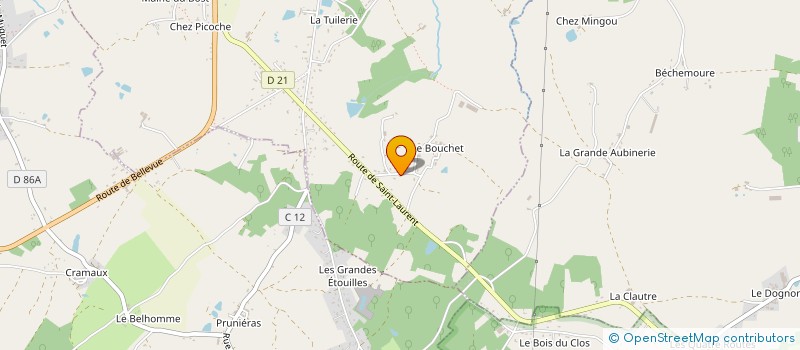 localisation de l'entreprise MONSIEUR LAURENT LACOUX à SAINT-JUNIEN