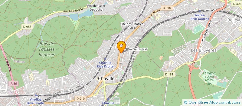 localisation de l'entreprise MONSIEUR LAURENT LACROSNIERE à CHAVILLE