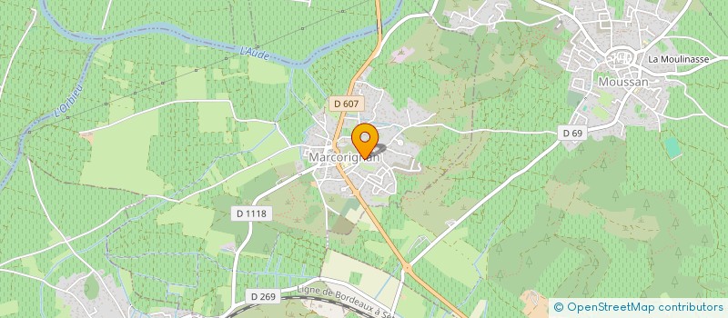 localisation de l'entreprise MONSIEUR LAURENT LAFFON  MARCORIGNAN