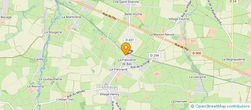 localisation de l'entreprise MONSIEUR LAURENT LAGADEC  MILLIERES