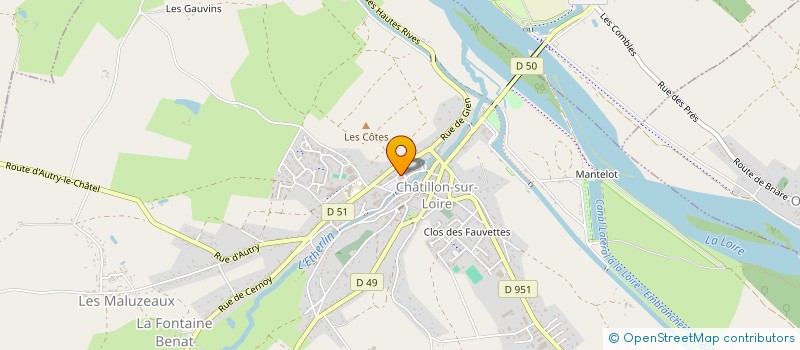 localisation de l'entreprise MONSIEUR LAURENT LAGIER à CHATILLON-SUR-LOIRE