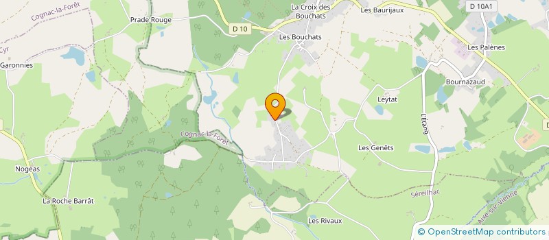 localisation de l'entreprise MONSIEUR LAURENT LAGNEAU à SAINT-PRIEST-SOUS-AIXE