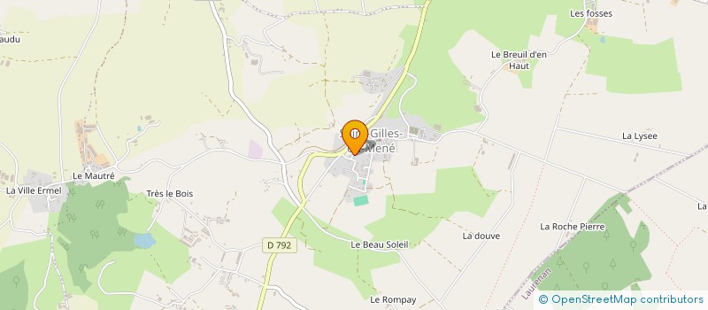 localisation de l'entreprise MONSIEUR LAURENT LAGREE à LE MENE