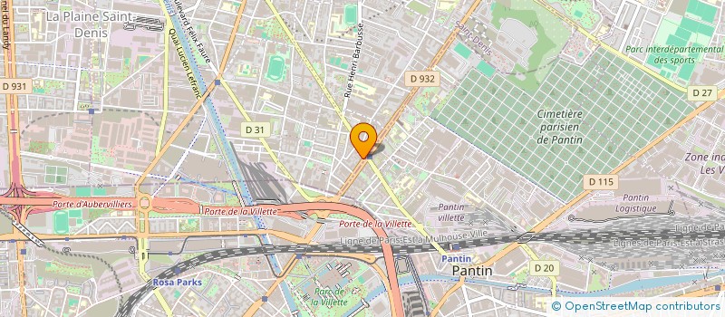 localisation de l'entreprise MONSIEUR LAURENT LAINE  AUBERVILLIERS