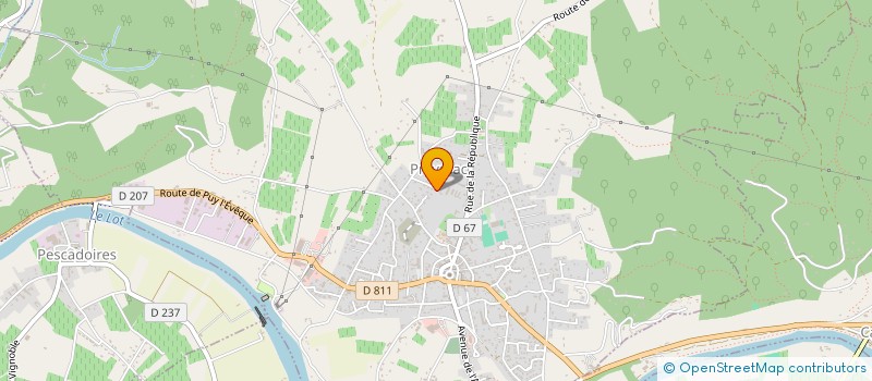 localisation de l'entreprise MONSIEUR LAURENT LALANDE  PRAYSSAC