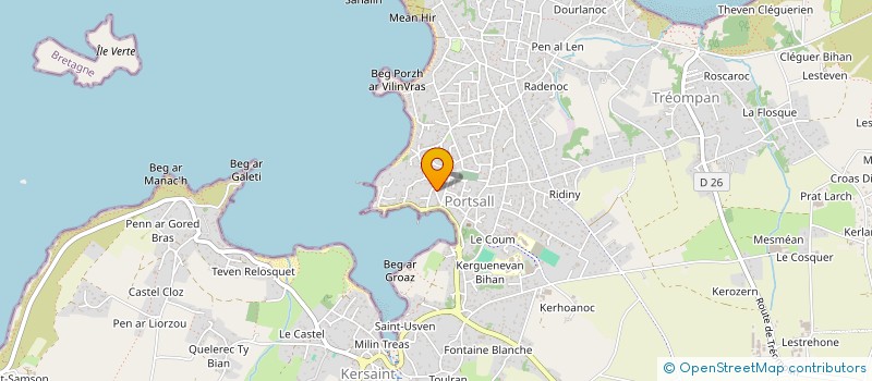 localisation de l'entreprise MONSIEUR LAURENT LALOUER  PLOUDALMEZEAU