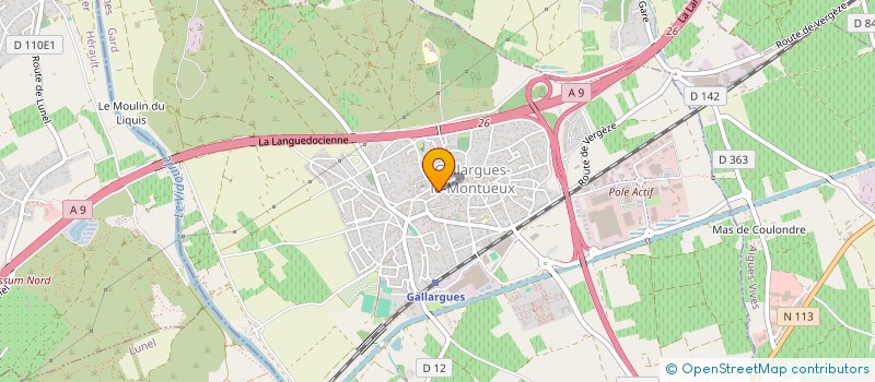 localisation de l'entreprise MONSIEUR LAURENT LAMBERT  GALLARGUES-LE-MONTUEUX