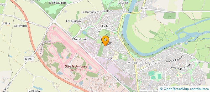 localisation de l'entreprise MONSIEUR LAURENT LAMBERT à MONTREUIL-JUIGNE