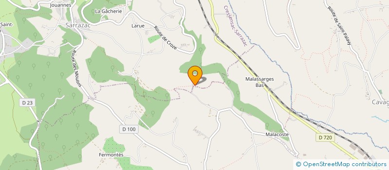 localisation de l'entreprise MONSIEUR LAURENT LAMOTHE  CRESSENSAC-SARRAZAC