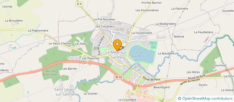 localisation de l'entreprise MONSIEUR LAURENT LANGE  LE MELE-SUR-SARTHE