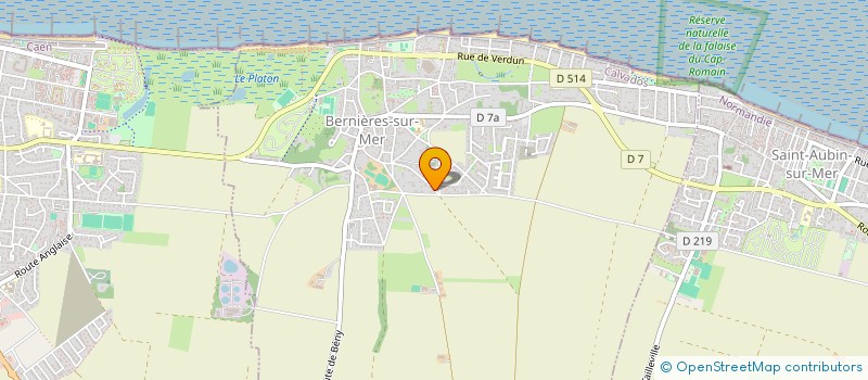 localisation de l'entreprise MONSIEUR LAURENT LANGLAIS  BERNIERES-SUR-MER