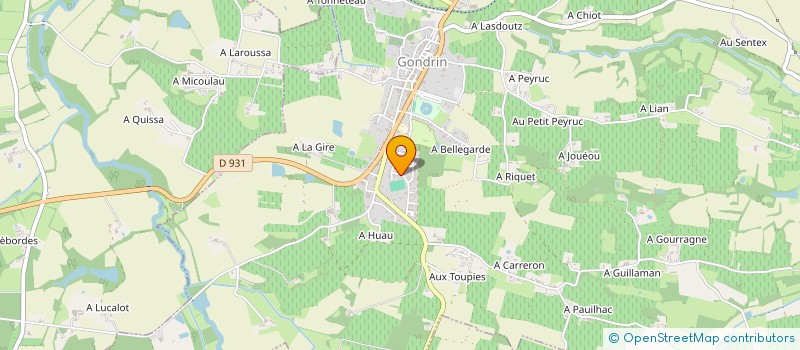 localisation de l'entreprise MONSIEUR LAURENT LANNELONGUE  COURRENSAN