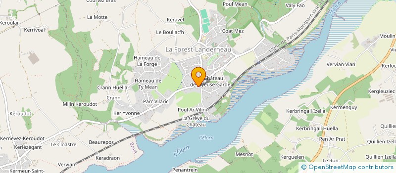 localisation de l'entreprise MONSIEUR LAURENT LAOT  LA FOREST-LANDERNEAU