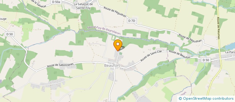 localisation de l'entreprise MONSIEUR LAURENT LAPORTE  BEAUFORT
