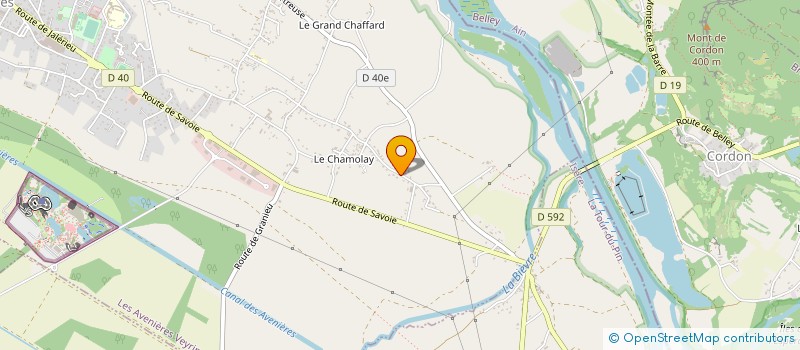 localisation de l'entreprise MONSIEUR LAURENT LAPORTE  LES AVENIERES VEYRINS-THUELLIN