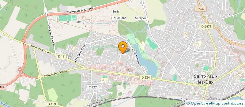 localisation de l'entreprise MONSIEUR LAURENT LARBRE  SAINT-PAUL-LES-DAX