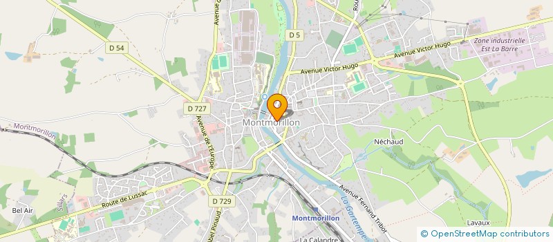 localisation de l'entreprise MONSIEUR LAURENT LARDRY  MONTMORILLON