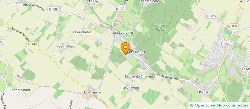 localisation de l'entreprise MONSIEUR LAURENT LATREUILLE  THENAC