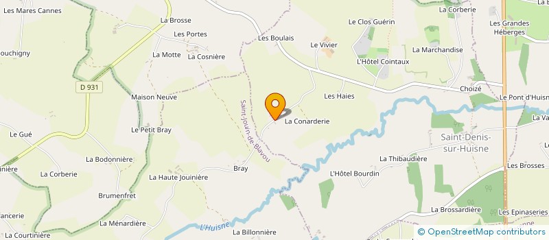 localisation de l'entreprise MONSIEUR LAURENT LAUNAY à SAINT-DENIS-SUR-HUISNE