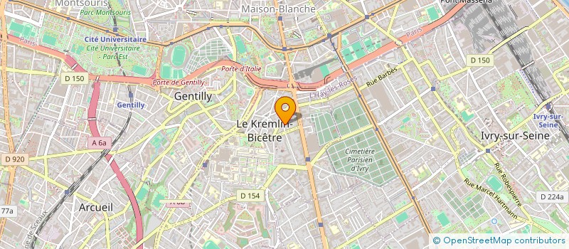 localisation de l'entreprise MONSIEUR LAURENT LAURENT GIRAUD-COUDIERE  LE KREMLIN-BICETRE