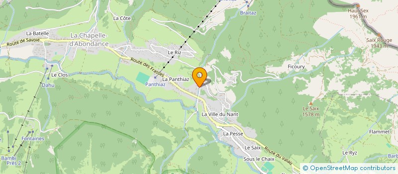 localisation de l'entreprise MONSIEUR LAURENT LAUSENAZ-GRIS  LA CHAPELLE D'ABONDANCE