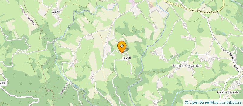 localisation de l'entreprise MONSIEUR LAURENT LAVERGNE  LABATHUDE