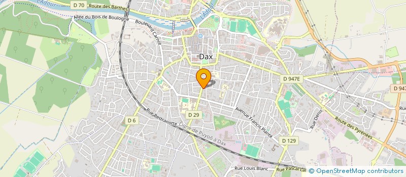 localisation de l'entreprise MONSIEUR LAURENT LAVIGNE  DAX