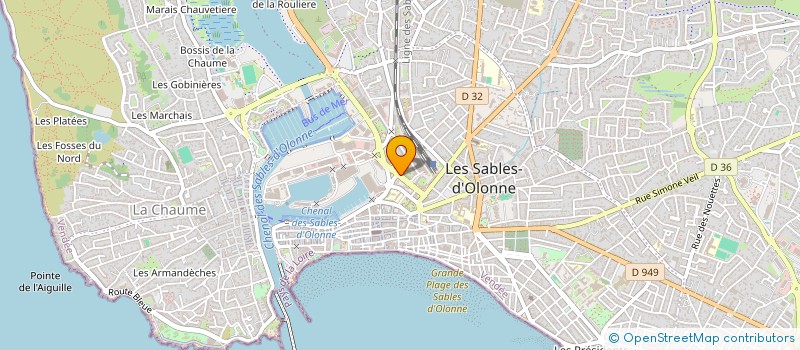 localisation de l'entreprise MONSIEUR LAURENT LAVOLE à LES SABLES D'OLONNE