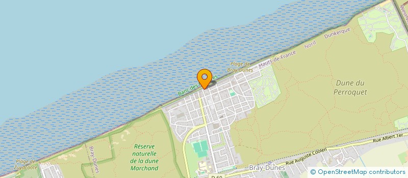 localisation de l'entreprise MONSIEUR LAURENT LE BACON  BRAY-DUNES