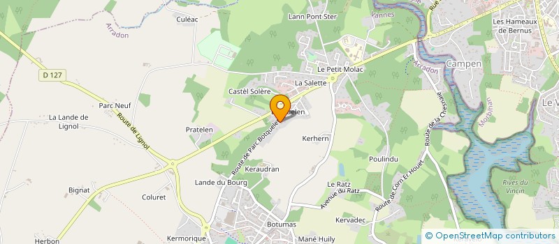 localisation de l'entreprise MONSIEUR LAURENT LE CALVEZ  ARRADON