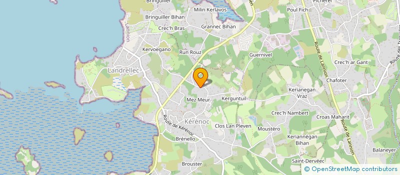 localisation de l'entreprise MONSIEUR LAURENT LE COZ  PLEUMEUR-BODOU