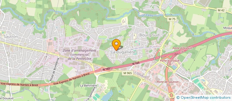 localisation de l'entreprise MONSIEUR LAURENT LE FEUVRE à ORVAULT