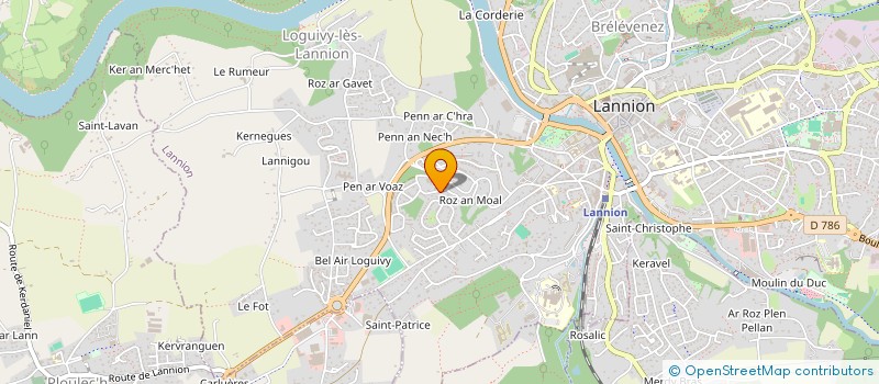 localisation de l'entreprise MONSIEUR LAURENT LE GARSMEUR  LANNION