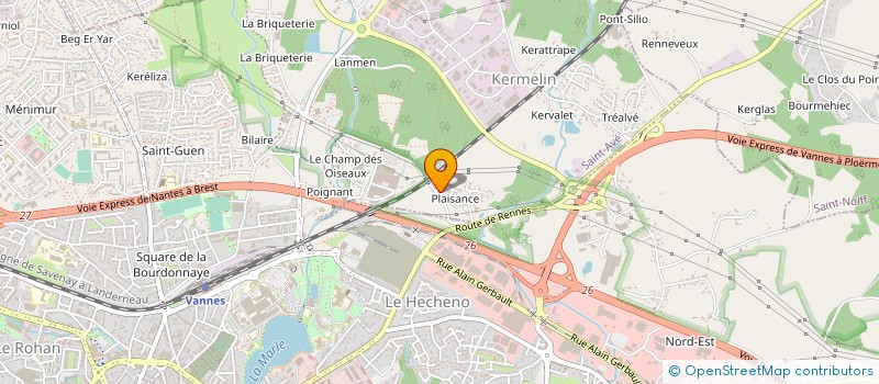 localisation de l'entreprise MONSIEUR LAURENT LE GOFF à SAINT-AVE