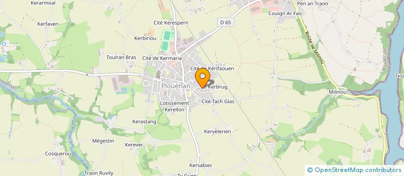 localisation de l'entreprise MONSIEUR LAURENT LE JEUNE  PLOUENAN