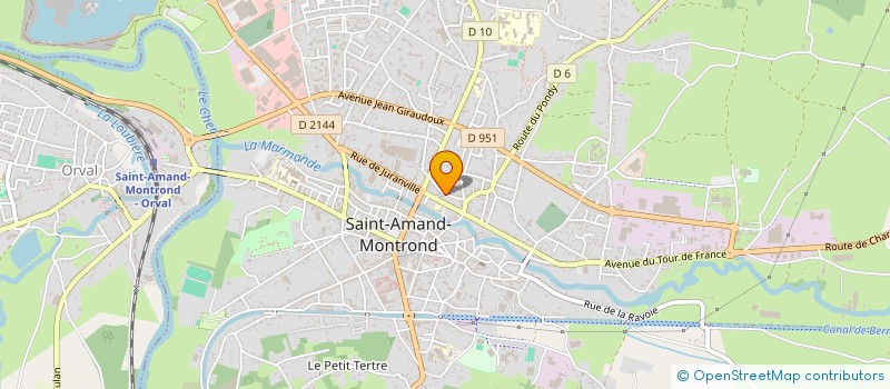 localisation de l'entreprise MONSIEUR LAURENT LE MOAL  SAINT-AMAND-MONTROND