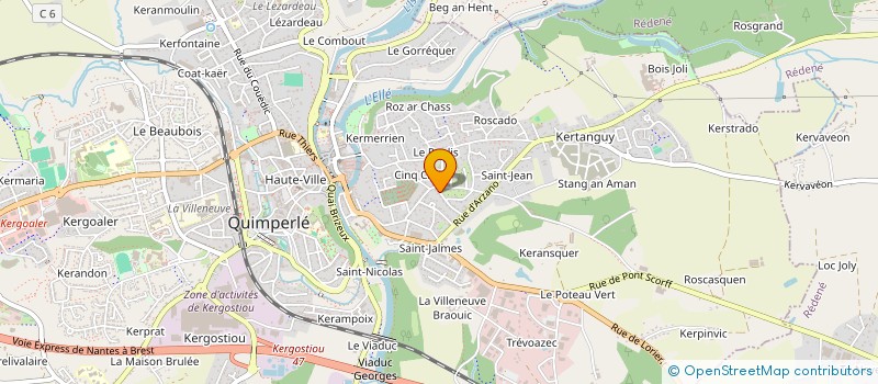 localisation de l'entreprise MONSIEUR LAURENT LE MOELLE  QUIMPERLE