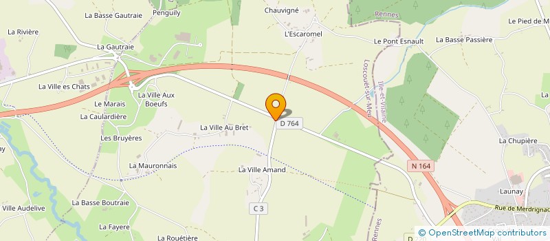 localisation de l'entreprise MONSIEUR LAURENT LE MOIGN à LOSCOUET-SUR-MEU