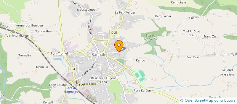 localisation de l'entreprise MONSIEUR LAURENT LE NY  BANNALEC