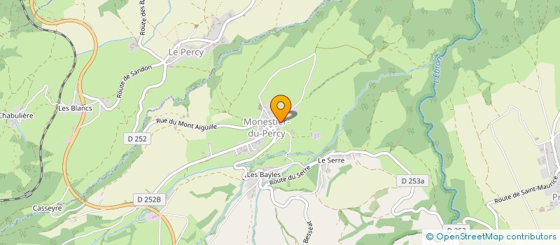 localisation de l'entreprise MONSIEUR LAURENT LE POUL  MONESTIER-DU-PERCY