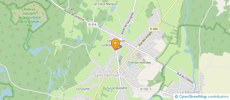 localisation de l'entreprise MONSIEUR LAURENT LE PRADO à SAINT-GERMAIN