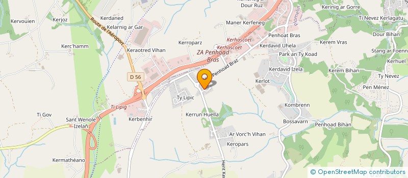 localisation de l'entreprise MONSIEUR LAURENT LE QUERE  PLOMELIN