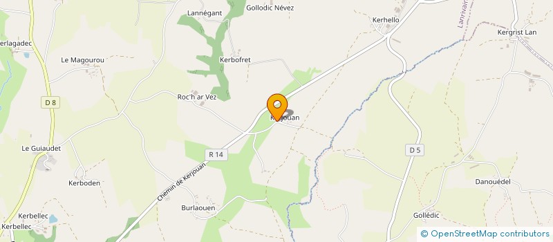 localisation de l'entreprise MONSIEUR LAURENT LE ROUX  KERIEN