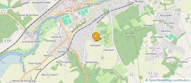 localisation de l'entreprise MONSIEUR LAURENT LE SAOUT à LANDERNEAU