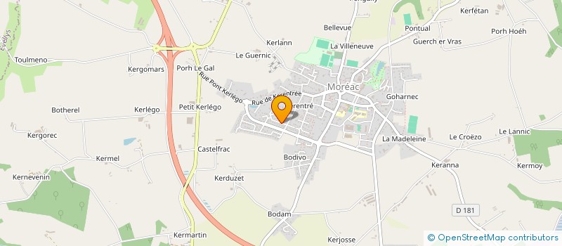 localisation de l'entreprise MONSIEUR LAURENT LE VEUX  MOREAC