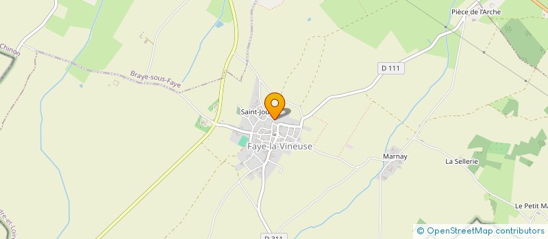 localisation de l'entreprise MONSIEUR LAURENT LEAU  FAYE-LA-VINEUSE